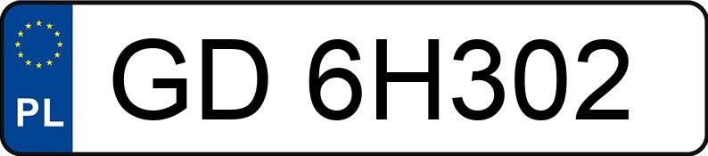 Numer rejestracyjny GD 6H302 posiada AUDI A6 Avant 2.0 TDi MR`04 E4 4F A6 Avant 2.0 TDi MR`04 E4 4F - GD6H302