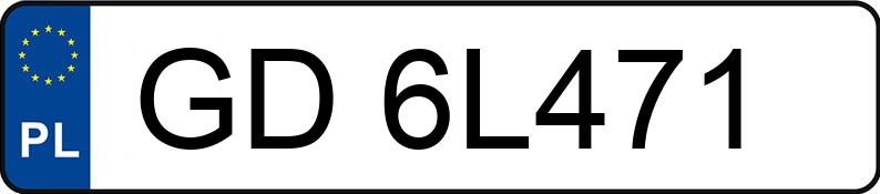 Numer rejestracyjny GD 6L471 posiada RENAULT MEGANE - GD6L471