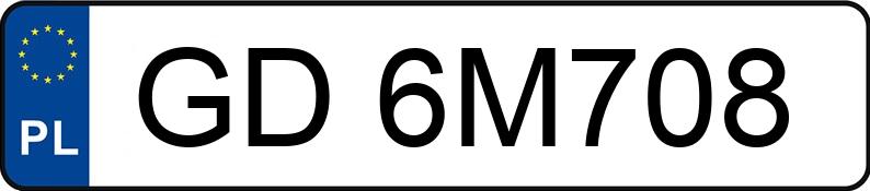 Numer rejestracyjny GD 6M708 posiada VOLKSWAGEN GOLF - GD6M708