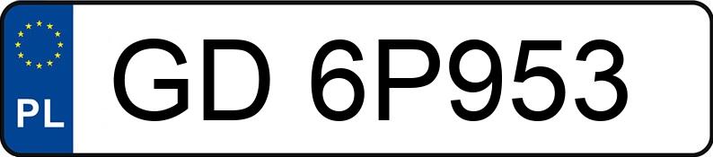 Numer rejestracyjny GD 6P953 posiada AUDI A6 LIMOUSINE - GD6P953 Numer rejestracyjny GD 6P953 posiada AUDI A6 LIMOUSINE - GD6P953