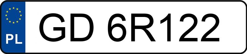 Numer rejestracyjny GD 6R122 posiada HONDA Civic 1.8 MR`06 E4 Comfort - GD6R122