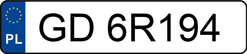 Numer rejestracyjny GD 6R194 posiada SKODA KODIAQ - GD6R194