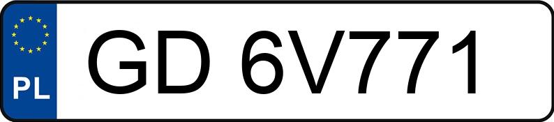 Numer rejestracyjny GD 6V771 posiada AUDI AUDI A6 LIMOUSINE - GD6V771