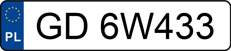 Numer rejestracyjny GD 6W433 posiada AUDI A5 Coupe 2.0 TDi MR`12 E5 B8 A5 Coupe 2.0 TDi MR`12 E5 B8 - GD6W433