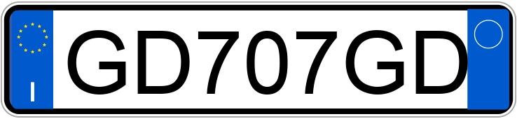 Numer rejestracyjny GD707GD posiada MERCEDES GLA