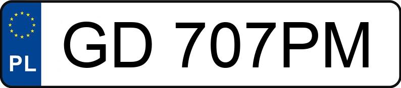 Numer rejestracyjny GD 707PM posiada HONDA CIVIC 5DR - GD707PM