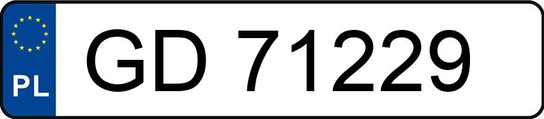 Numer rejestracyjny GD 71229 posiada OPEL ASTRA II - GD71229