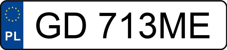 Numer rejestracyjny GD 713ME posiada BMW 520I - GD713ME