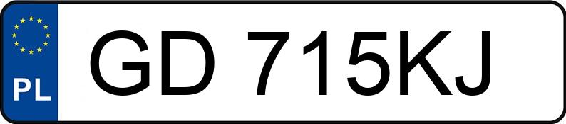 Numer rejestracyjny GD 715KJ posiada GMC SIERRA K1500 - GD715KJ
