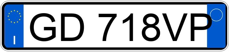 Numer rejestracyjny GD718VP posiada FIAT 500 Numer rejestracyjny GD718VP posiada FIAT 500