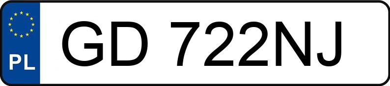 Numer rejestracyjny GD 722NJ posiada MAZDA E 2200 Diesel 3.0t 2.2D - GD722NJ