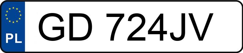 Numer rejestracyjny GD 724JV posiada SUZUKI Swift 1.3 MR`05 E4 Sakura - GD724JV