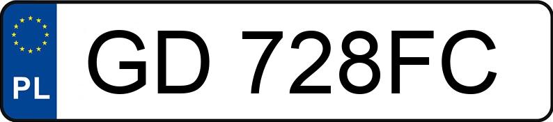 Le numéro d’enregistrement GD 728FC a BMW 530 I KAT - GD728FC