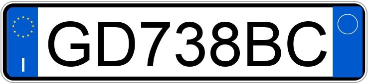 Numer rejestracyjny GD738BC posiada BMW X3