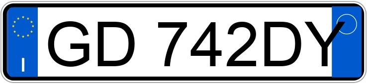 Numer rejestracyjny GD742DY posiada MINI Mini 4a serie