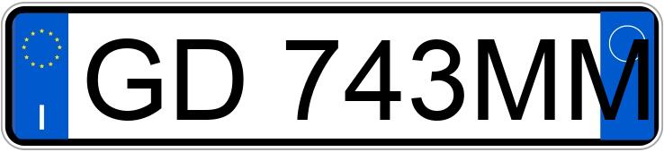 Numer rejestracyjny GD743MM posiada FIAT 500 Numer rejestracyjny GD743MM posiada FIAT 500