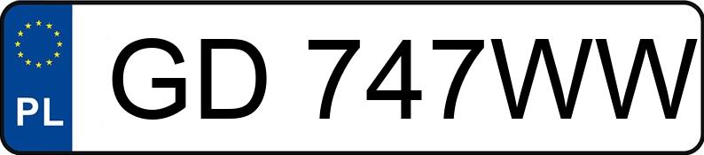 Numer rejestracyjny GD 747WW posiada KIA Sportage 1.6 GDI MR`19 E6d S - GD747WW