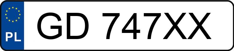 Numer rejestracyjny GD 747XX posiada FORD FUSION - GD747XX