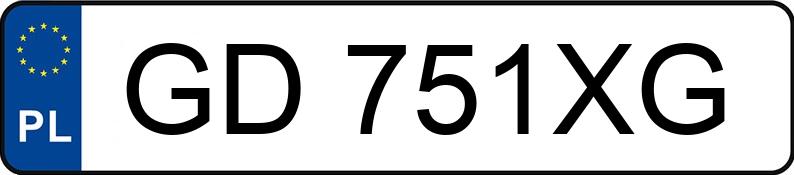 Numer rejestracyjny GD 751XG posiada SUBARU OUTBACK - GD751XG Numer rejestracyjny GD 751XG posiada SUBARU OUTBACK - GD751XG