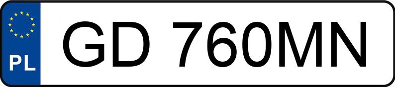 Numer rejestracyjny GD 760MN posiada OPEL Zafira 1.6 MR`09 E4 Essentia - GD760MN