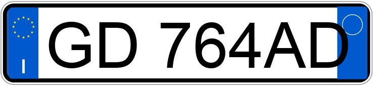 Numer rejestracyjny GD764AD posiada JEEP Renegade