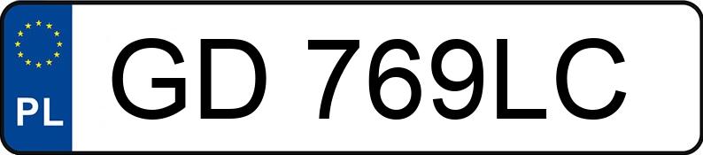 Numer rejestracyjny GD 769LC posiada FORD MONDEO - GD769LC