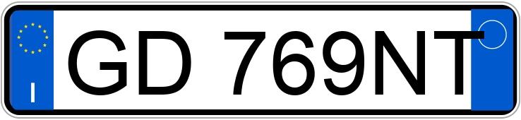 Numer rejestracyjny GD769NT posiada VOLKSWAGEN Golf 8a serie