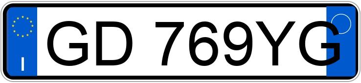 Numer rejestracyjny GD769YG posiada FIAT 500 Numer rejestracyjny GD769YG posiada FIAT 500