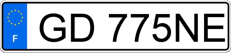 Numer rejestracyjny GD775NE posiada DACIA SPRING