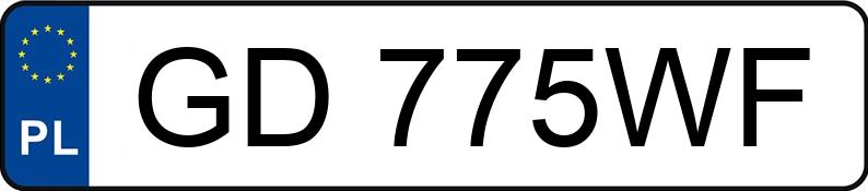 Numer rejestracyjny GD 775WF posiada PEUGEOT EXPERT - GD775WF