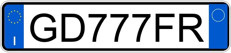 Numer rejestracyjny GD777FR posiada MERCEDES GLE