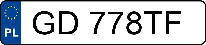 Numer rejestracyjny GD 778TF posiada FORD Focus 4a serie - GD778TF