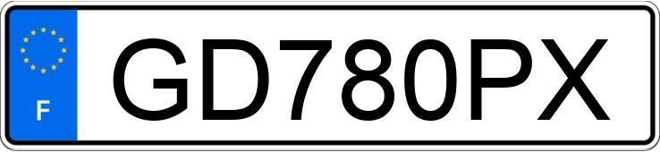 Numer rejestracyjny GD780PX posiada DACIA SPRING
