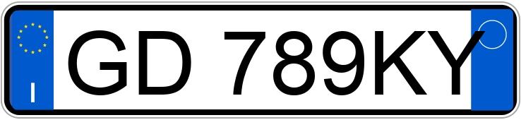 Numer rejestracyjny GD789KY posiada PEUGEOT 207