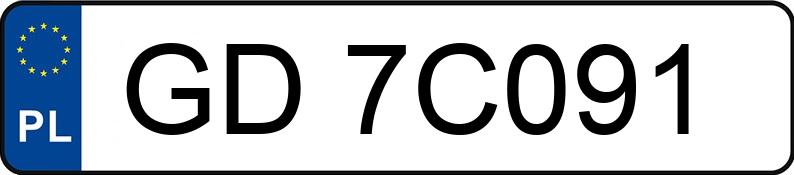 Numer rejestracyjny GD 7C091 posiada SEAT IBIZA - GD7C091