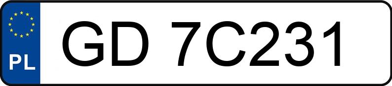 Numer rejestracyjny GD 7C231 posiada TOYOTA Yaris 1.0 MR`20 E6d Comfort - GD7C231