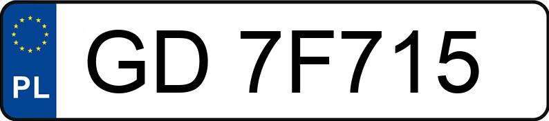 Numer rejestracyjny GD 7F715 posiada AUDI S3 SPORTBACK - GD7F715