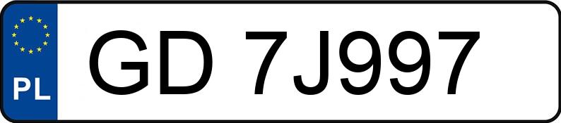 Numer rejestracyjny GD 7J997 posiada NISSAN Juke MR`10 E5 Shiro S&S - GD7J997