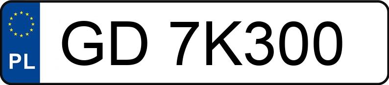 Numer rejestracyjny GD 7K300 posiada PORSCHE 718 BOXSTER 982 - GD7K300