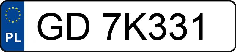 Numer rejestracyjny GD 7K331 posiada CITROEN C3 - GD7K331 Numer rejestracyjny GD 7K331 posiada CITROEN C3 - GD7K331
