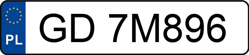 Numer rejestracyjny GD 7M896 posiada SKODA OCTAVIA RS - GD7M896