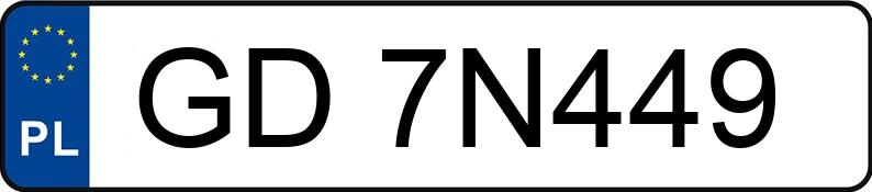 Numer rejestracyjny GD 7N449 posiada TOYOTA Yaris 1.5 MR`24 E6d Comfort - GD7N449 Numer rejestracyjny GD 7N449 posiada TOYOTA Yaris 1.5 MR`24 E6d Comfort - GD7N449