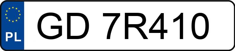 Numer rejestracyjny GD 7R410 posiada TOYOTA TOYOTA CAMRY - GD7R410