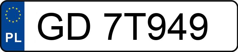 Numer rejestracyjny GD 7T949 posiada SKODA Octavia IV 2.0 TDI MR`25 E6d Selection - GD7T949 Numer rejestracyjny GD 7T949 posiada SKODA Octavia IV 2.0 TDI MR`25 E6d Selection - GD7T949