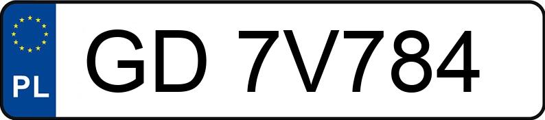 Numer rejestracyjny GD 7V784 posiada SKODA OCTAVIA - GD7V784