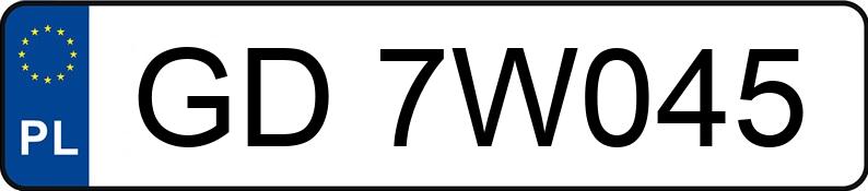 Numer rejestracyjny GD 7W045 posiada OPEL ASTRA - GD7W045