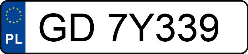 Il numero di registrazione GD 7Y339 ha AUDI A7 Sportback Quattro 3.0 TDi MR`10 E5 4G Tiptronic - GD7Y339