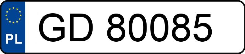 Numer rejestracyjny GD 80085 posiada FIAT STILO - GD80085