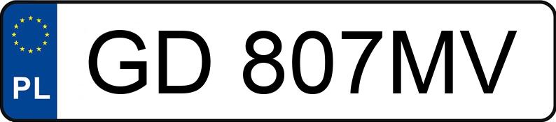 Numer rejestracyjny GD 807MV posiada TOYOTA YARIS - GD807MV Numer rejestracyjny GD 807MV posiada TOYOTA YARIS - GD807MV