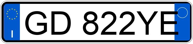 Registreringsnummeret GD822YE har FIAT FIAT 500
